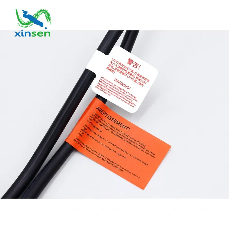 Etiqueta antideslizante del cable de alimentación