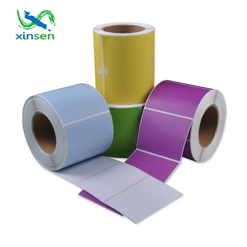 Etiqueta en blanco de color