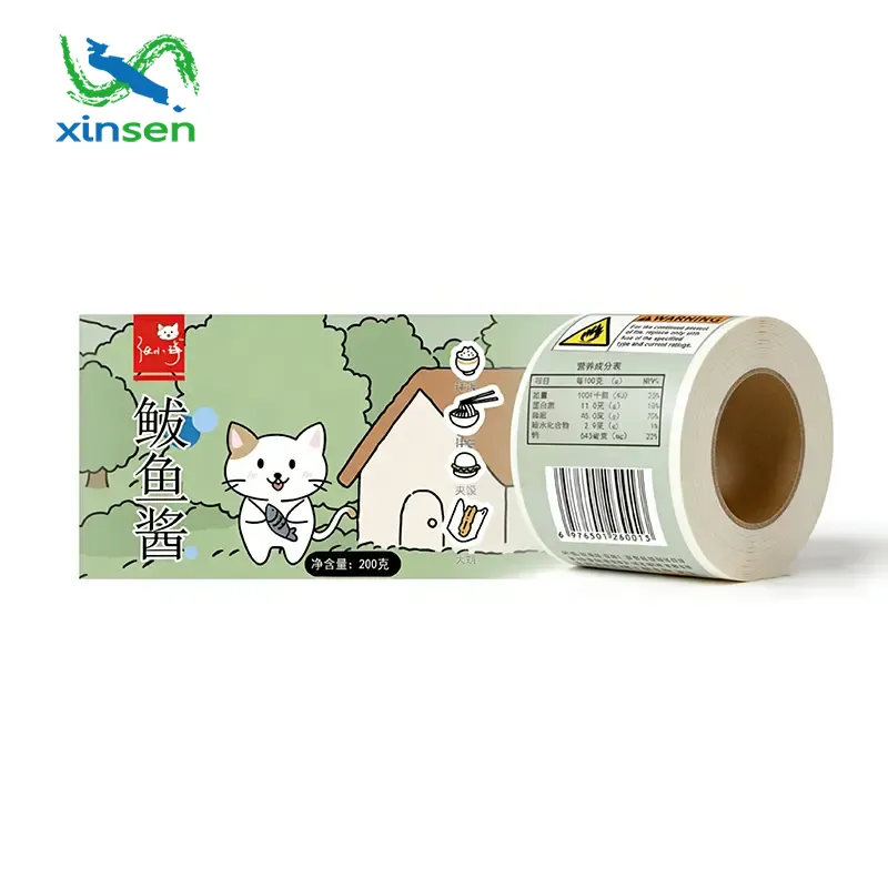 Etiqueta impermeable para alimentos congelados