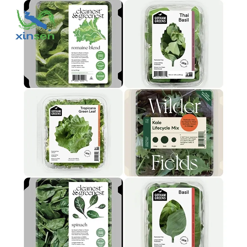 Etiqueta impermeable para alimentos de frutas y verduras