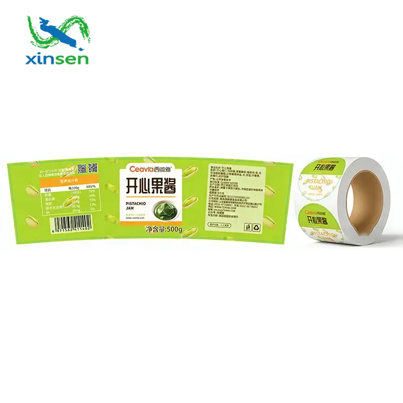 Etiqueta antimanchas para botella de especias de vidrio