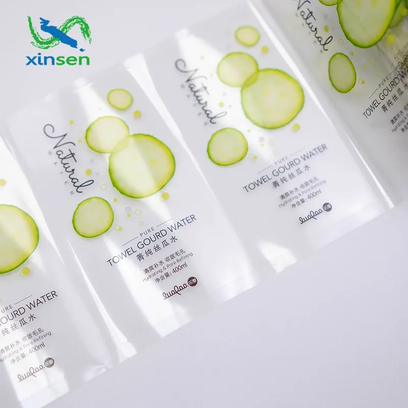 Etiqueta impermeable de botella de champú