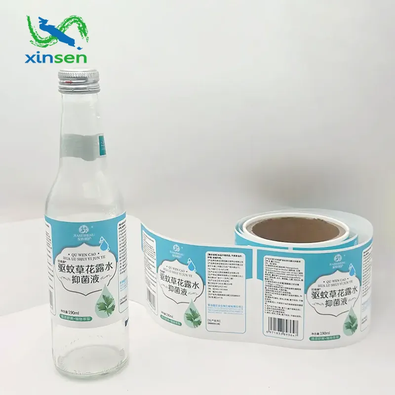 Etiqueta impermeable para productos para el cuidado de la piel