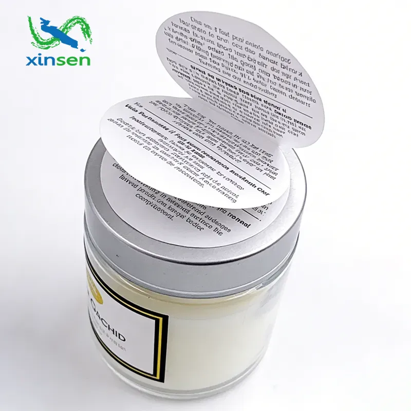 Etiquetas de papel de tres capas